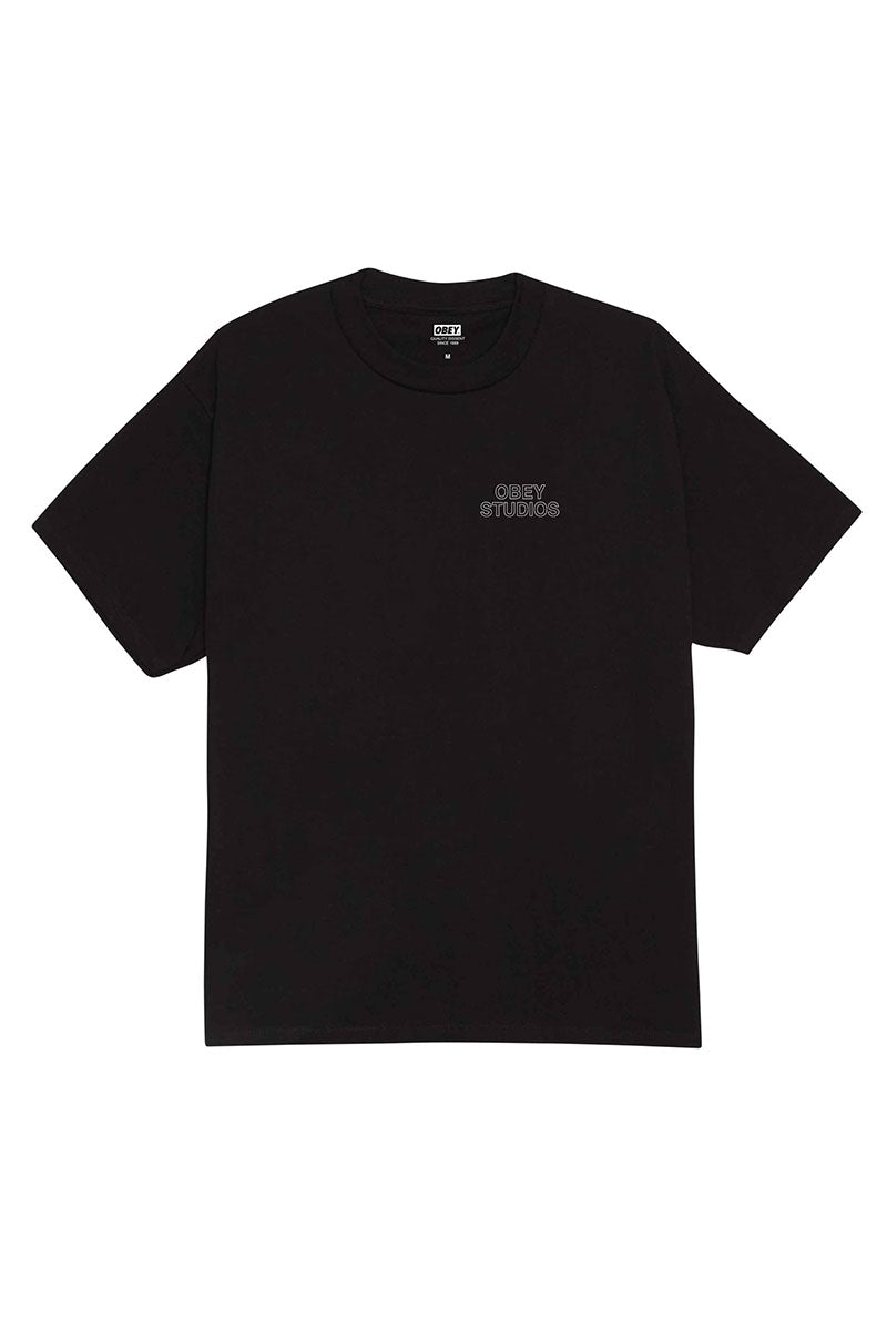 OBEY STUDIO STATUE T-SHIRT Black