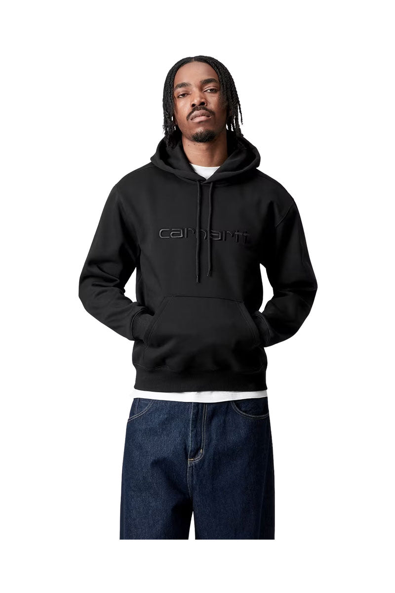 CARHARTT WIP HOODED CARHARTT SWEAT Black / Black