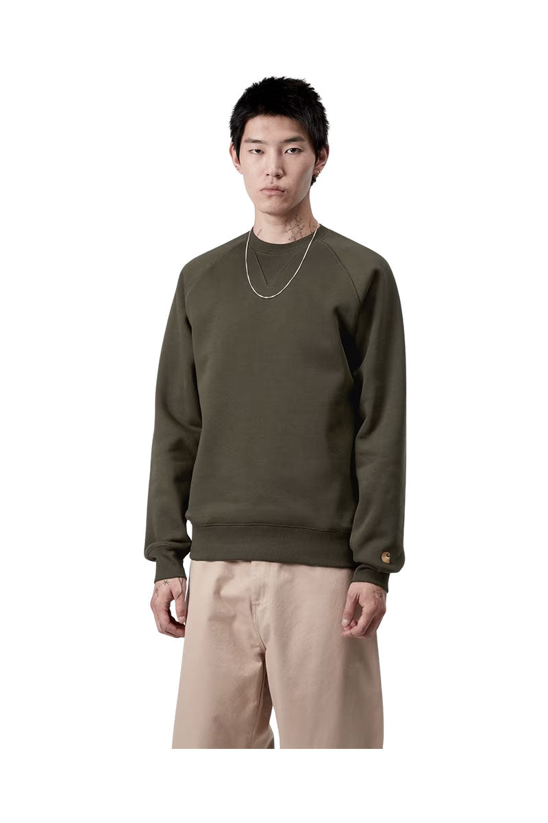 CARHARTT WIP CHASE SWEAT Olive / Gold