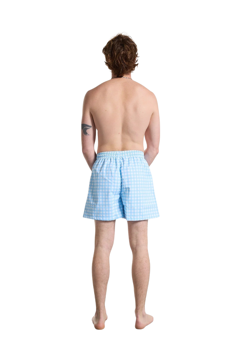 BISOUS SKATEBOARD SWIMSHORT GIANNI VICHY Blue