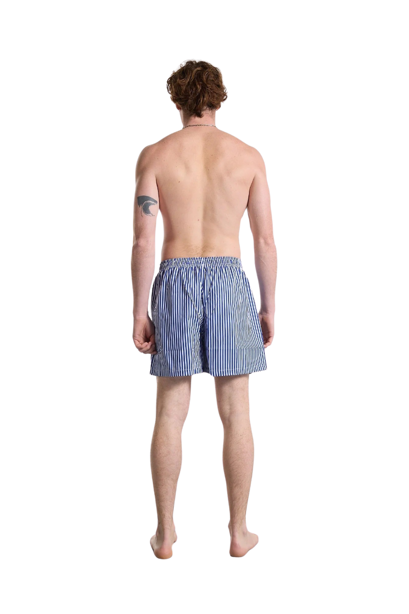 BISOUS SKATEBOARD SWIMSHORT GIANNI STRIPES Navy