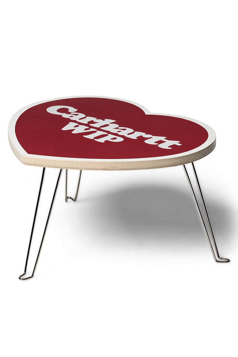 CARHARTT WIP HEART FOLDING TABLE Scarlet / White