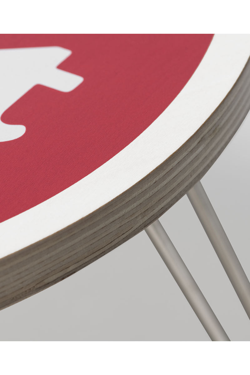 CARHARTT WIP HEART FOLDING TABLE Scarlet / White