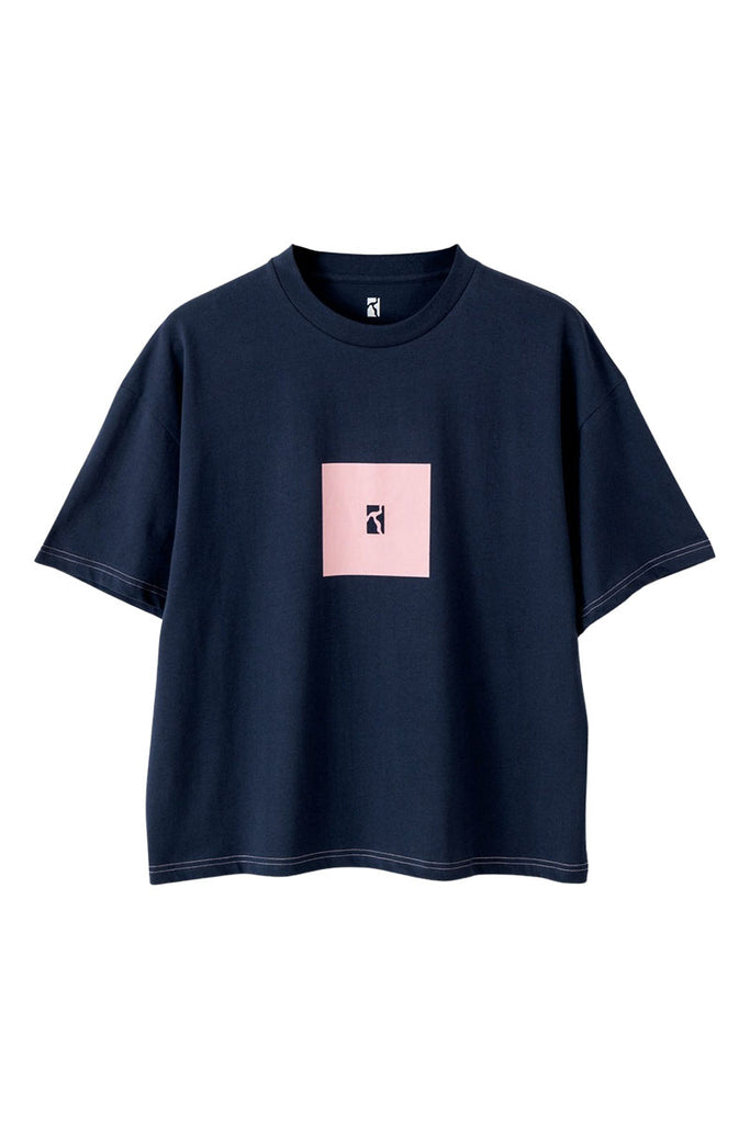 POETIC COLLECTIVE BOX T-SHIRT Navy / Pink