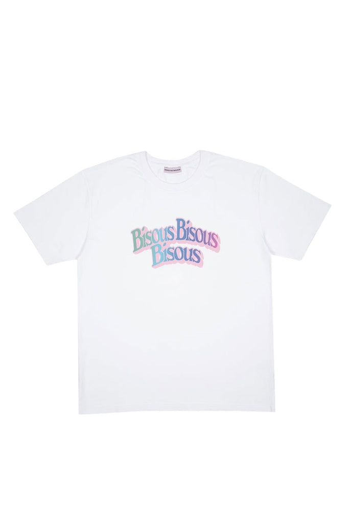 BISOUS SKATEBOARD T-SHIRT TERM White