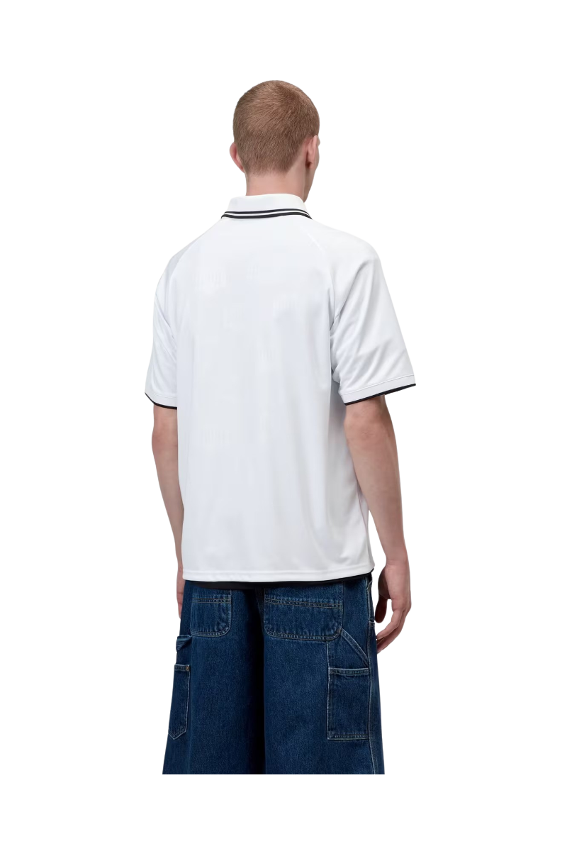 CARHARTT WIP TERRACE FOOTBALL T-SHIRT Heart Train Jacquard / White