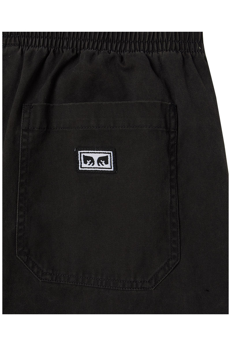 OBEY THEO EASY SHORT Black Faded Wash