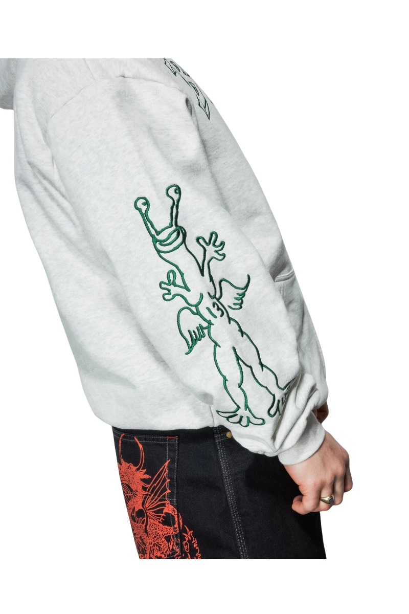 BUTTER THIRTEEN ZIP-THRU HOODIE Ash Heather