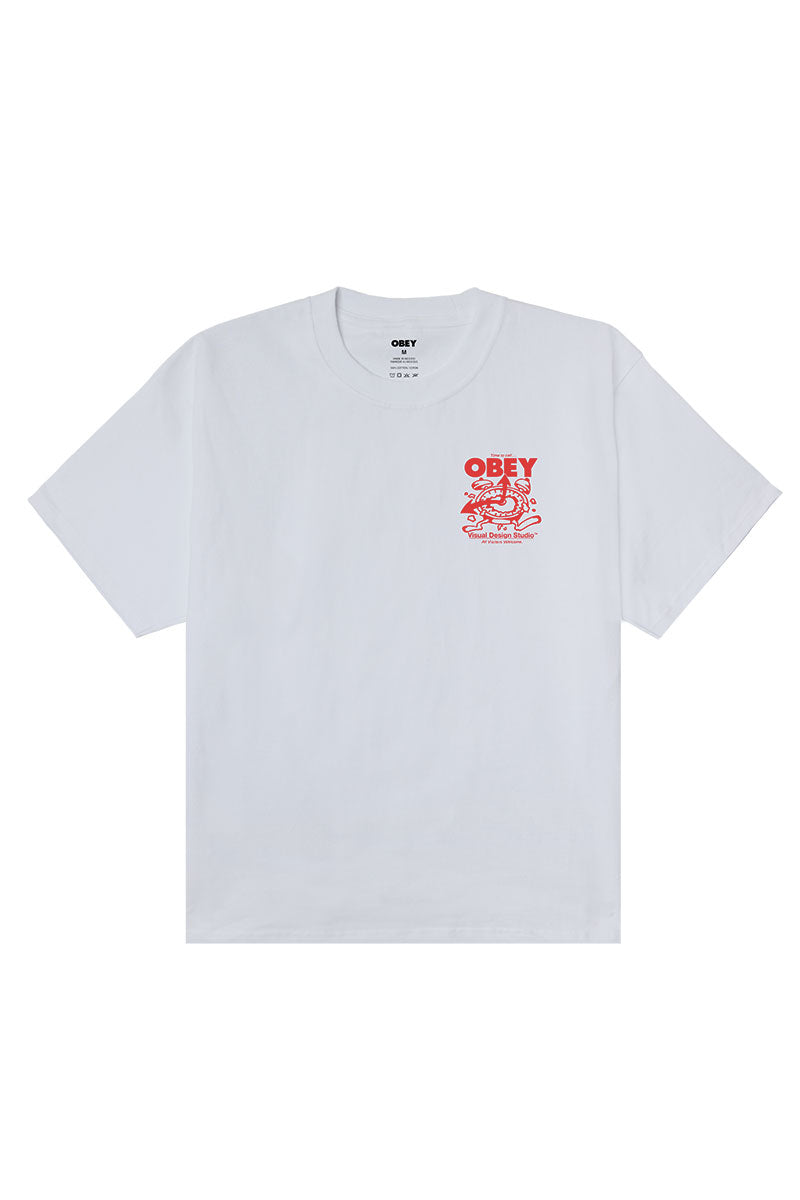 OBEY TIME TO CALL T-SHIRT White
