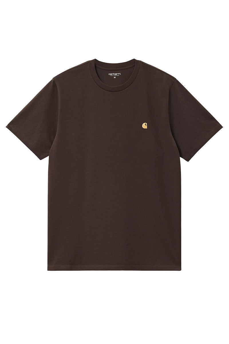 CARHARTT WIP CHASE TEE Tobacco  / Gold