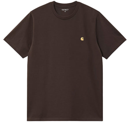 CARHARTT WIP CHASE TEE Tobacco  / Gold