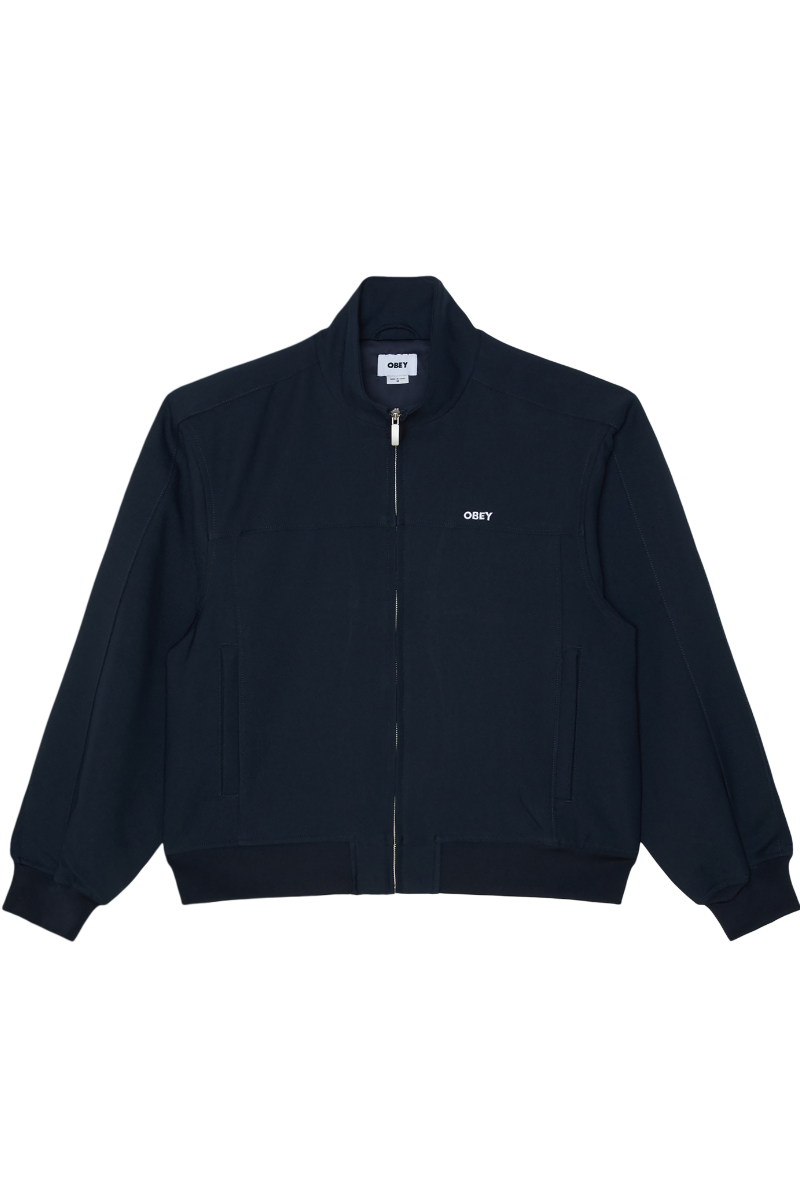 OBEY TAILORED TRACK JACKET navy