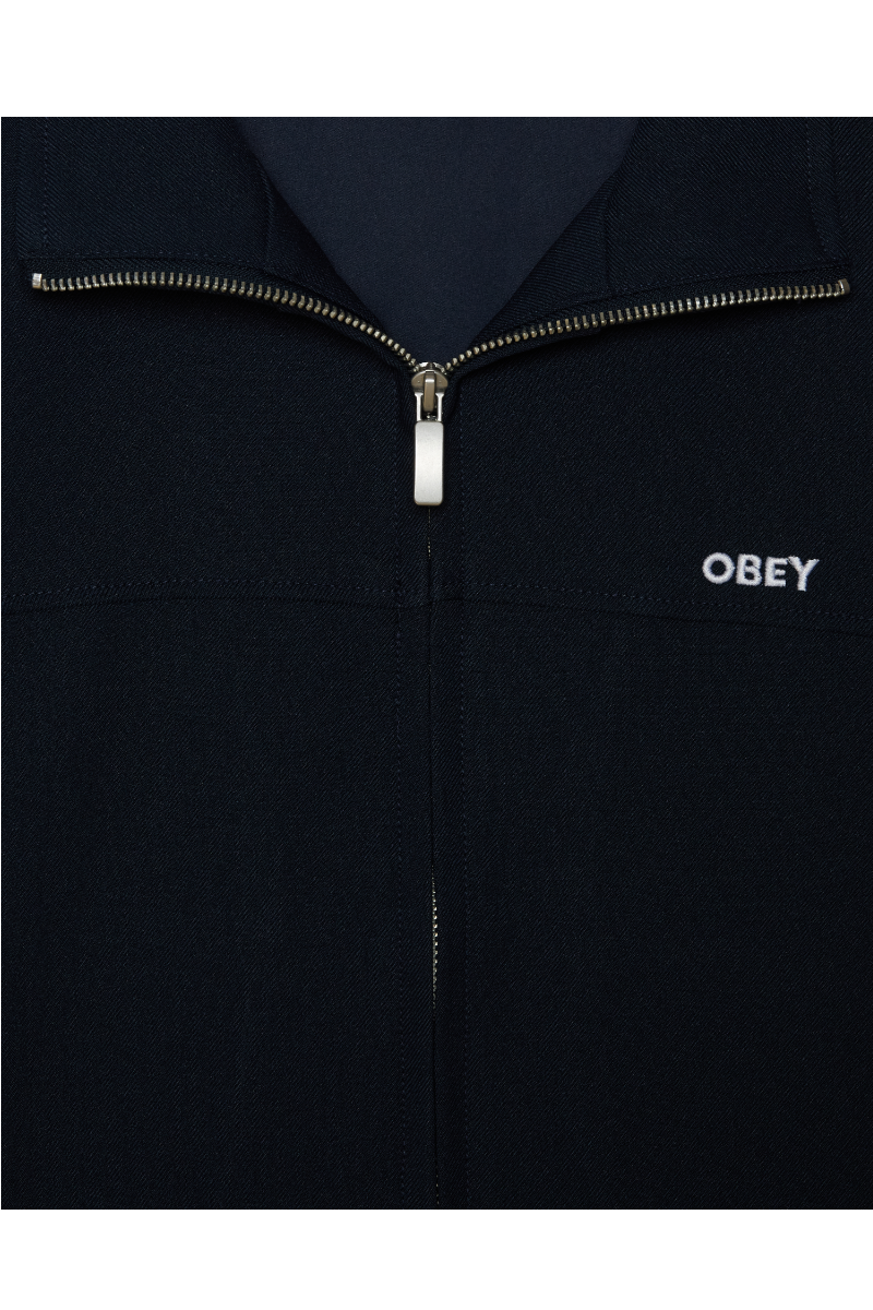 OBEY TAILORED TRACK JACKET navy