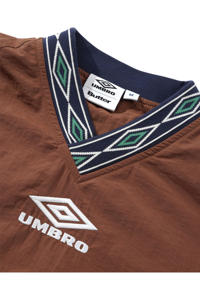 BUTTER x UMBRO TRAINY PULLOVER Chocolate / Tan