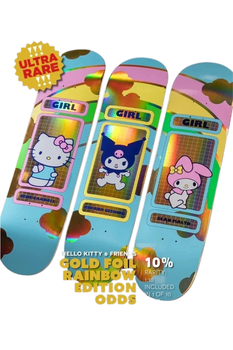 GIRL DECK HELLO KITTY RAINBOW MALTO 8.25