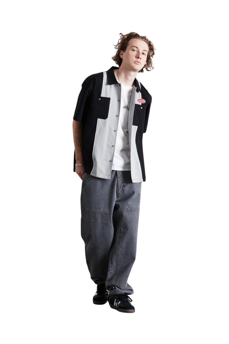 HUF URETHANE SHIRT SS WORK Black