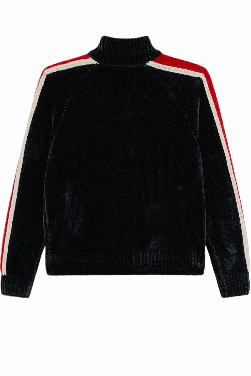 Obey Varen Zip Up Sweater Navy