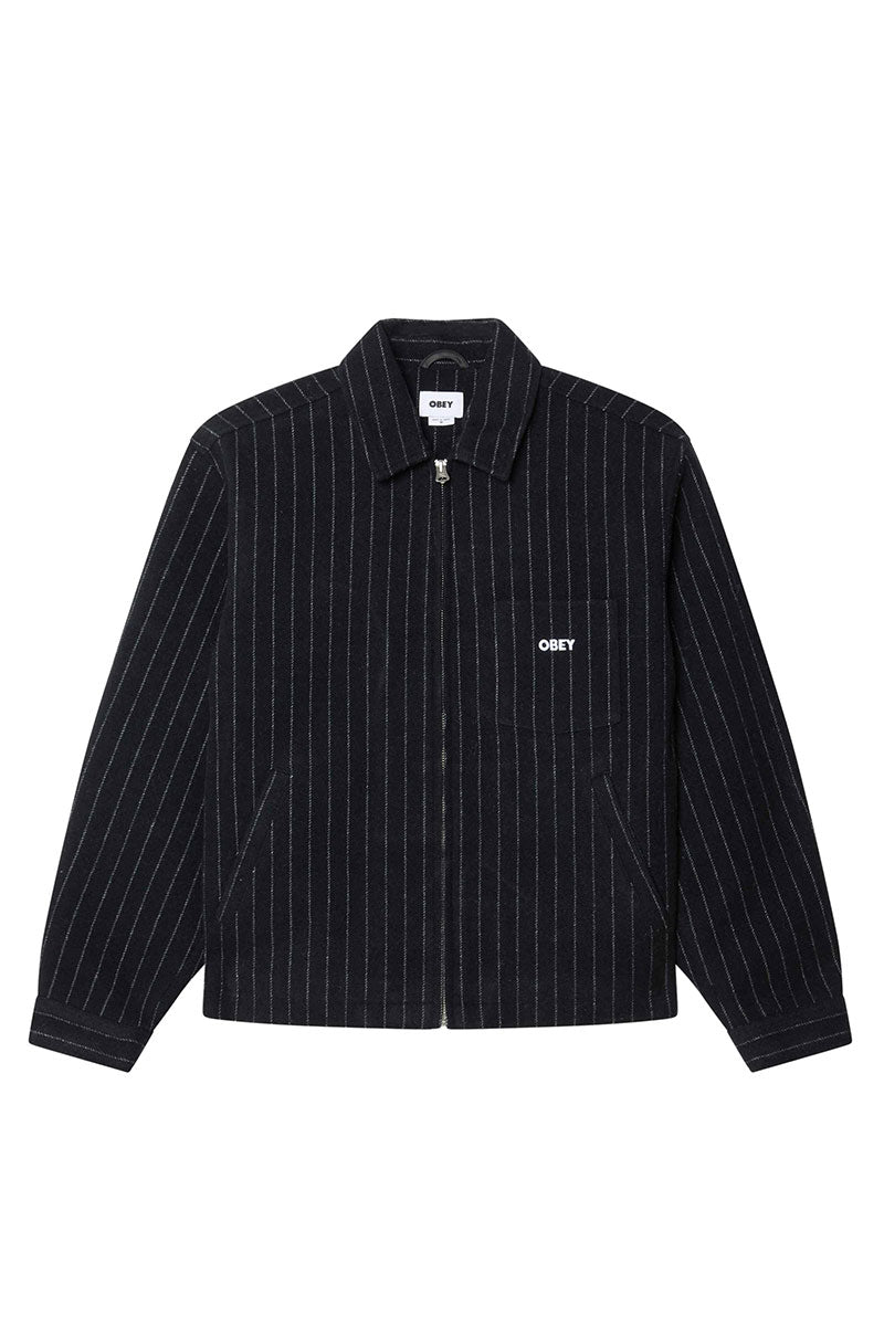 OBEY VERNON ZIP JACKET Navy Multi