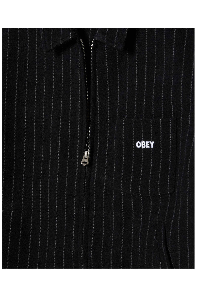 OBEY VERNON ZIP JACKET Navy Multi