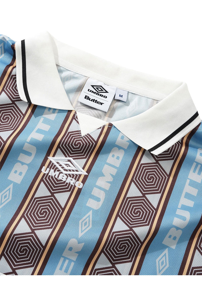 BUTTER x UMBRO VERT JERSEY Sky / Brown