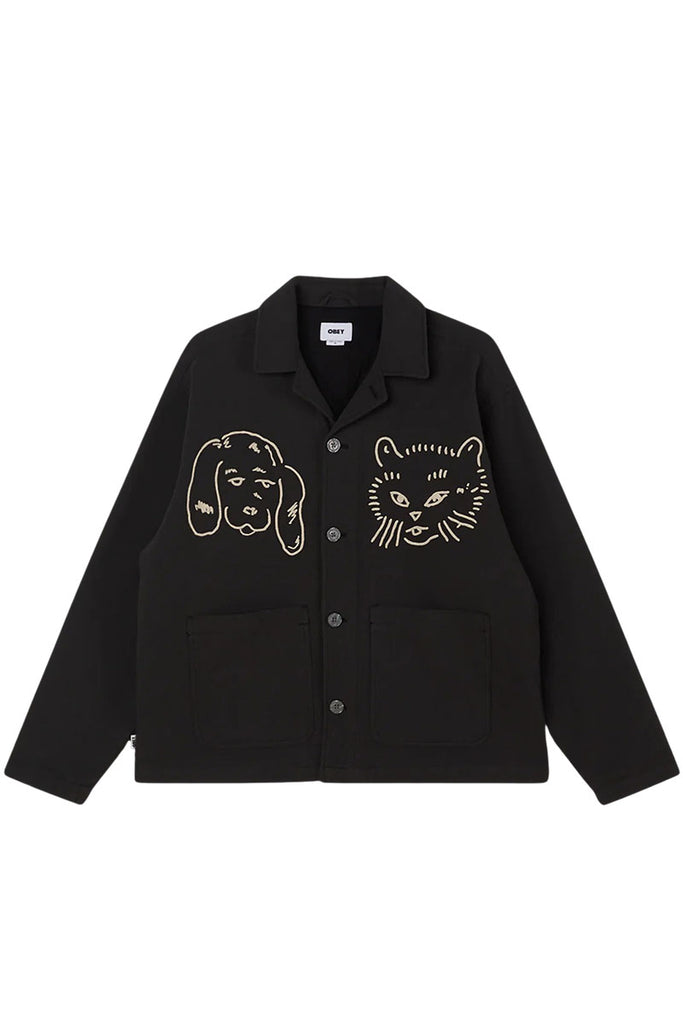 OBEY VESTA SHIRT JACKET Pirate Black