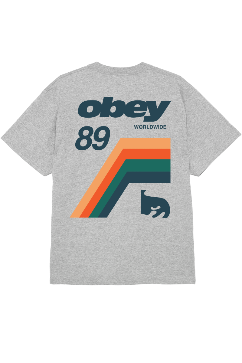 OBEY VHS T-SHIRT Heather Grey
