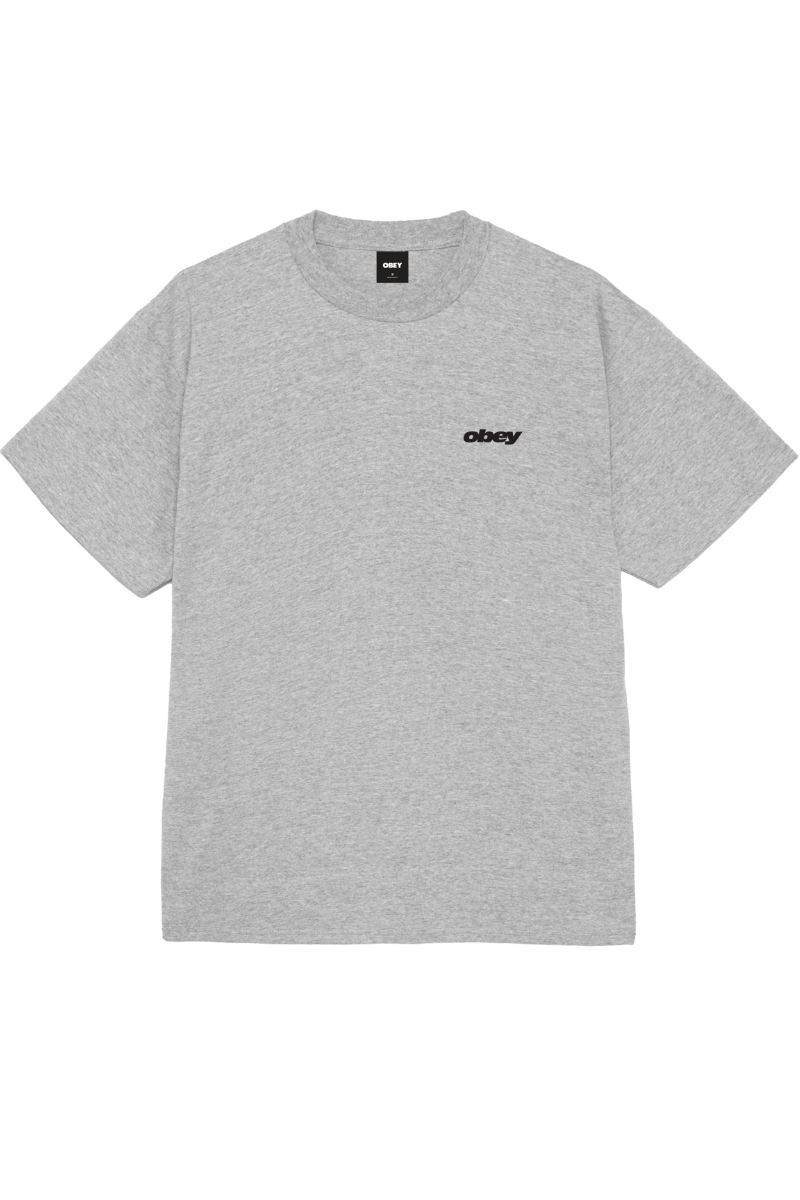 OBEY VHS T-SHIRT Heather Grey