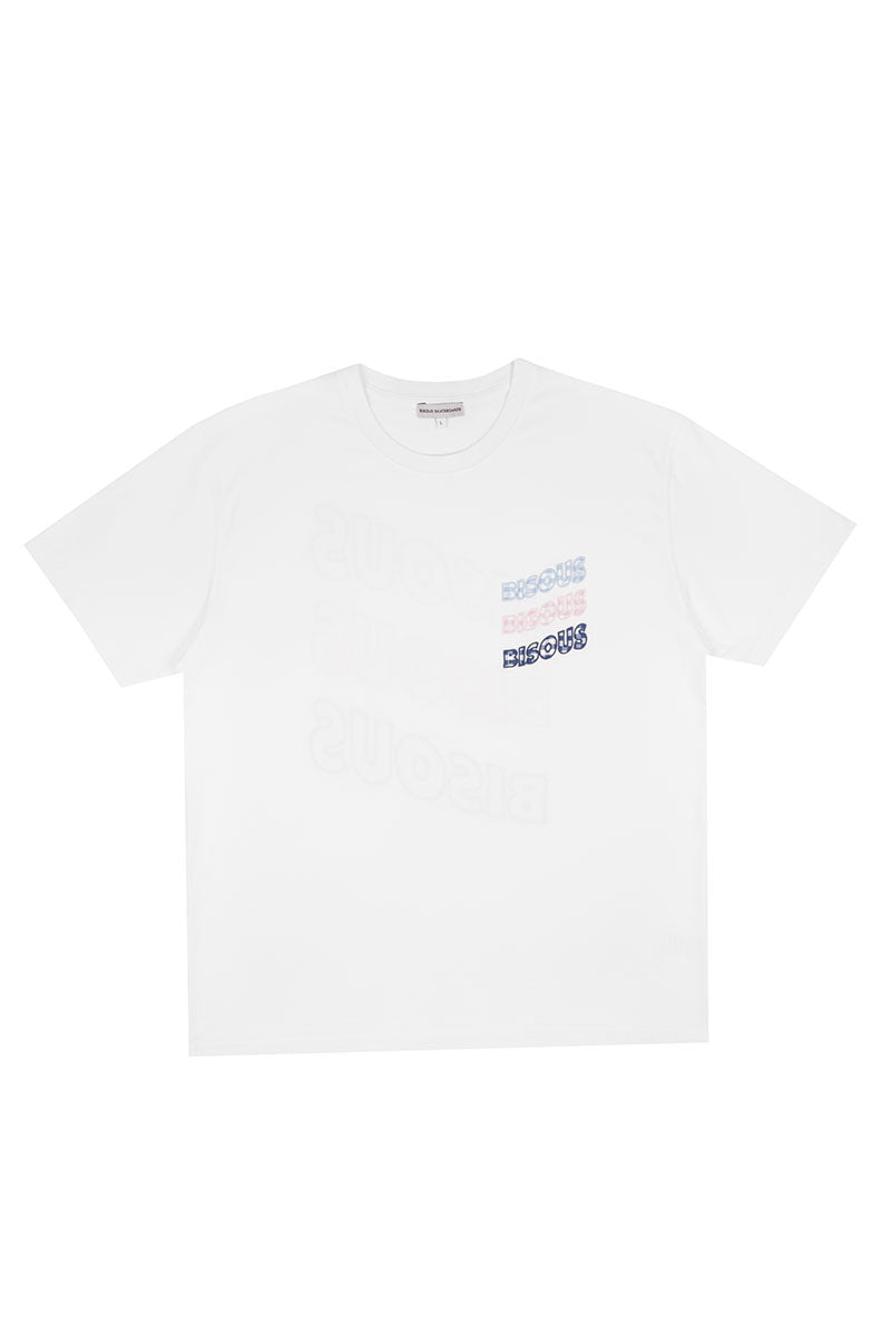 BISOUS SKATEBOARDS T-SHIRT SONICS VICHY White