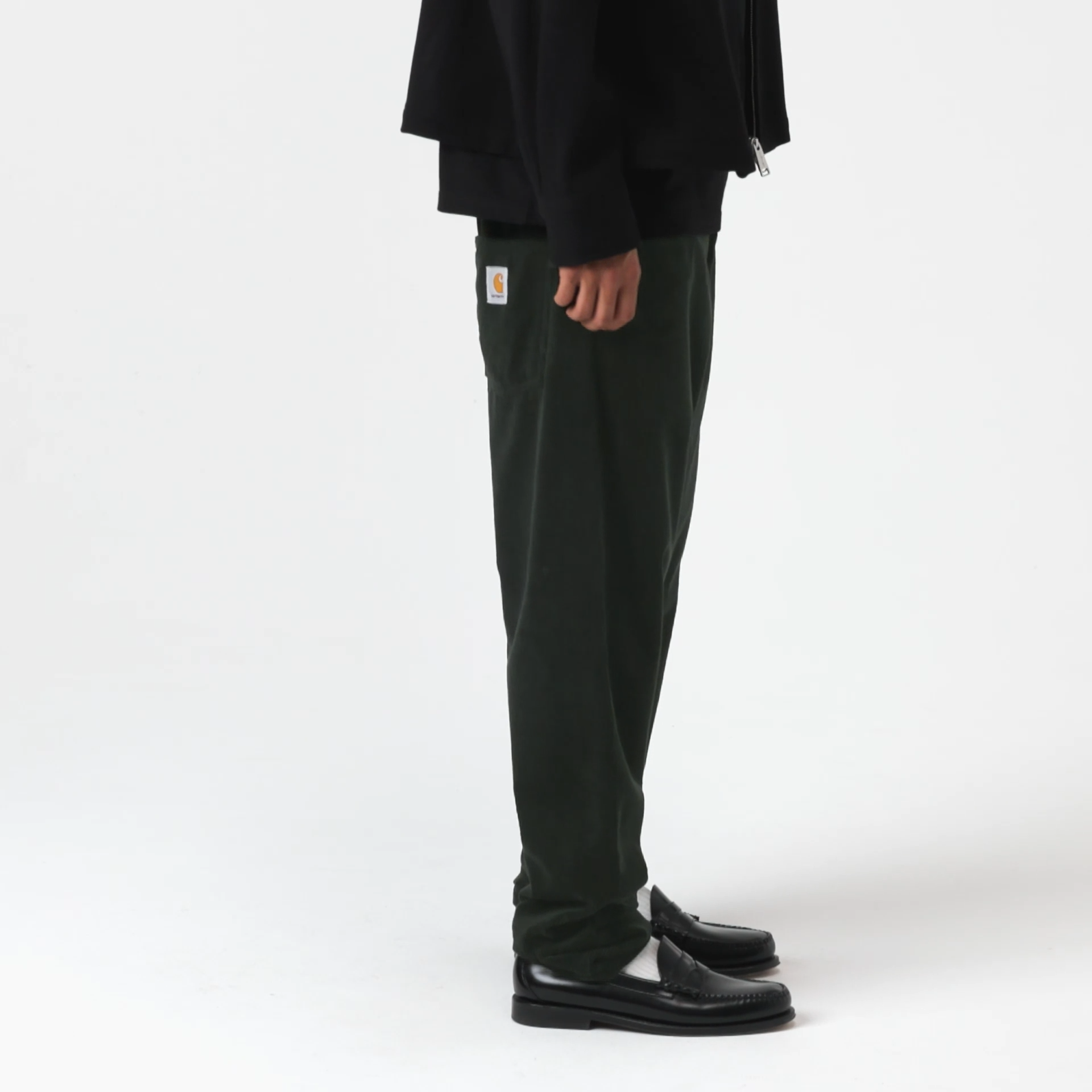 CARHARTT WIP NEWEL CORD PANT Raven Rinsed