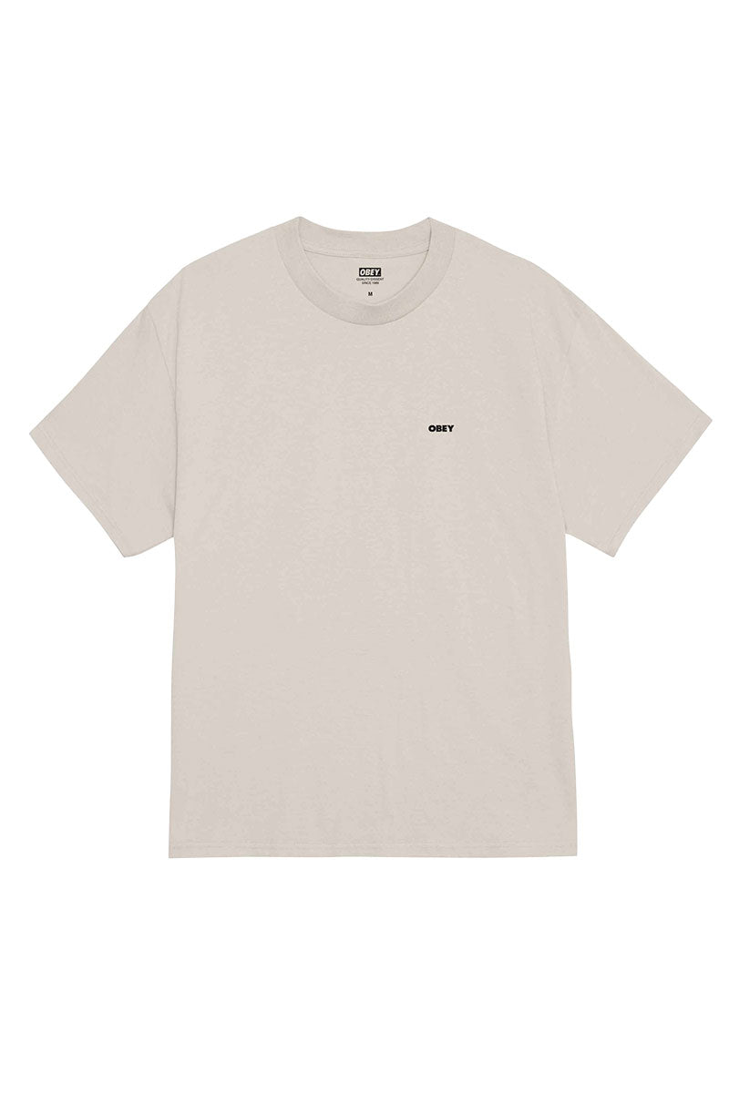 OBEY VISUAL STUDIOS T-SHIRT Silver Grey