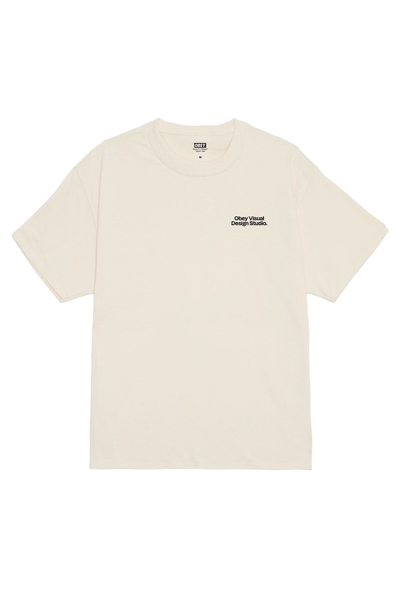 OBEY VISUAL DESIGN STUDIO T-SHIRT Cream