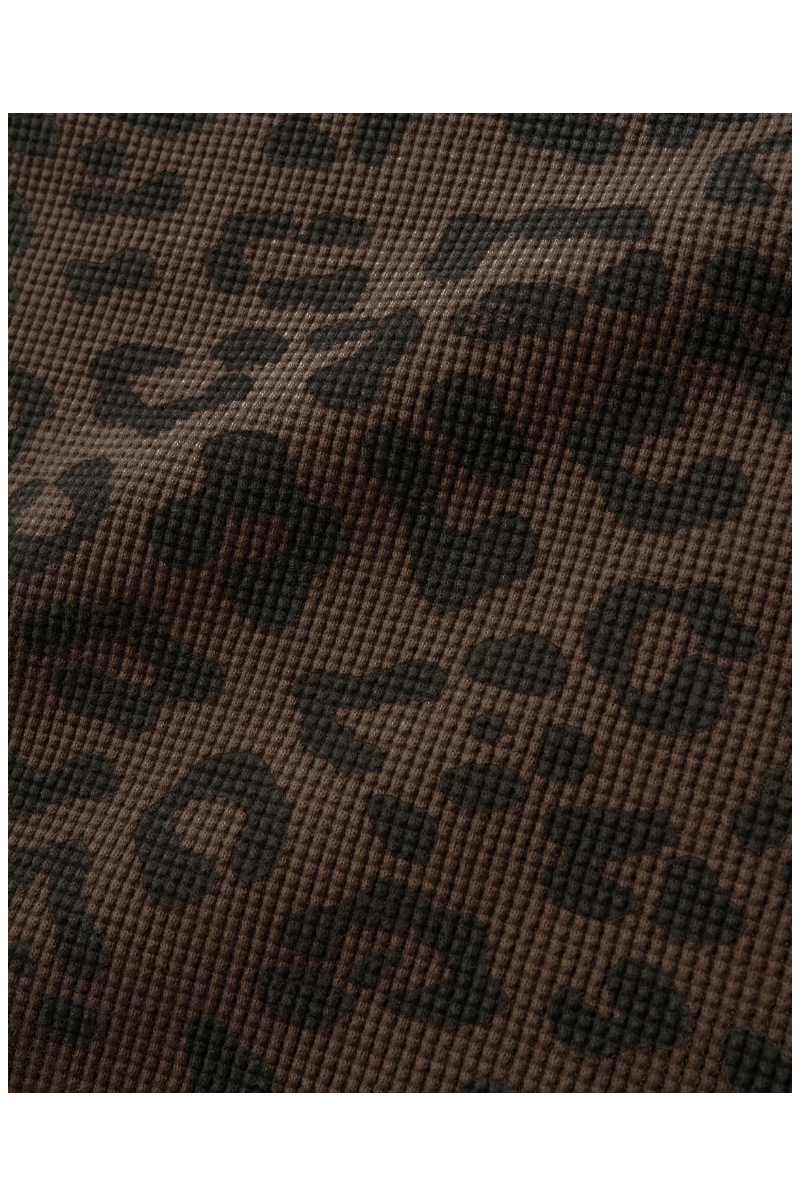 BUTTER WAFFLE L/S T-SHIRT Leopard