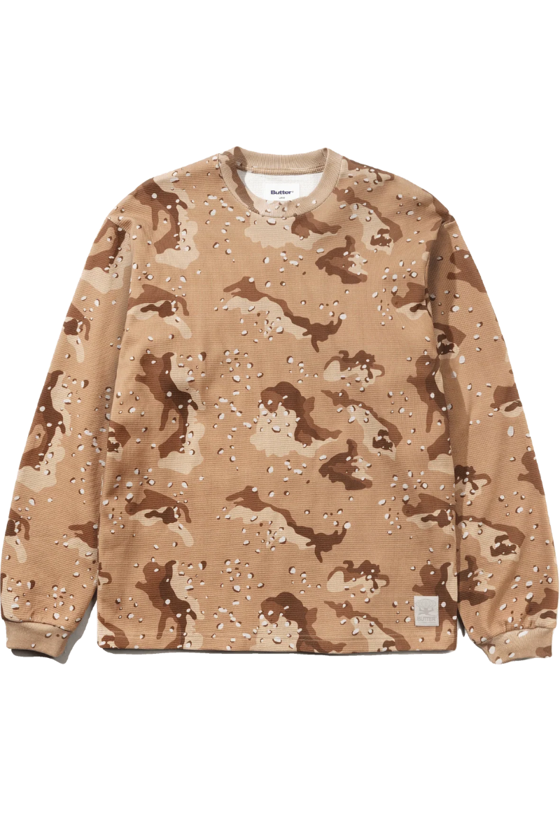 BUTTER WAFFLE L/S T-SHIRT Desert Camo