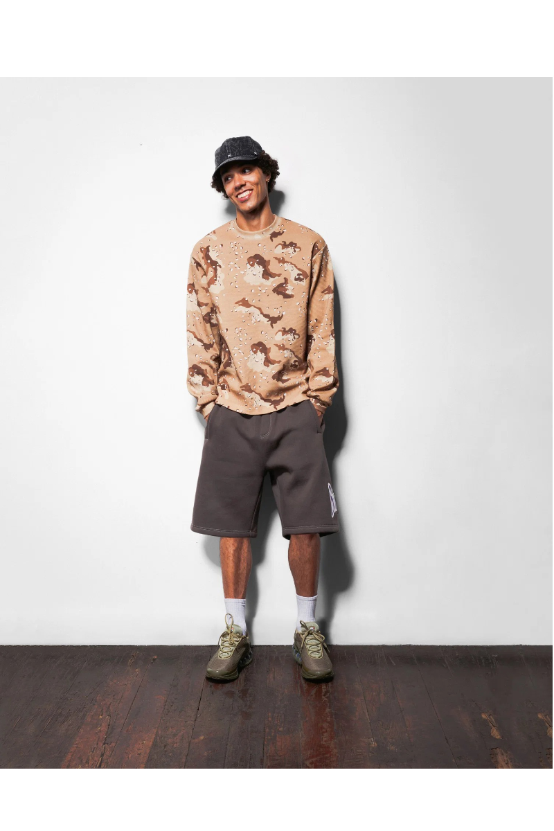 BUTTER WAFFLE L/S T-SHIRT Desert Camo
