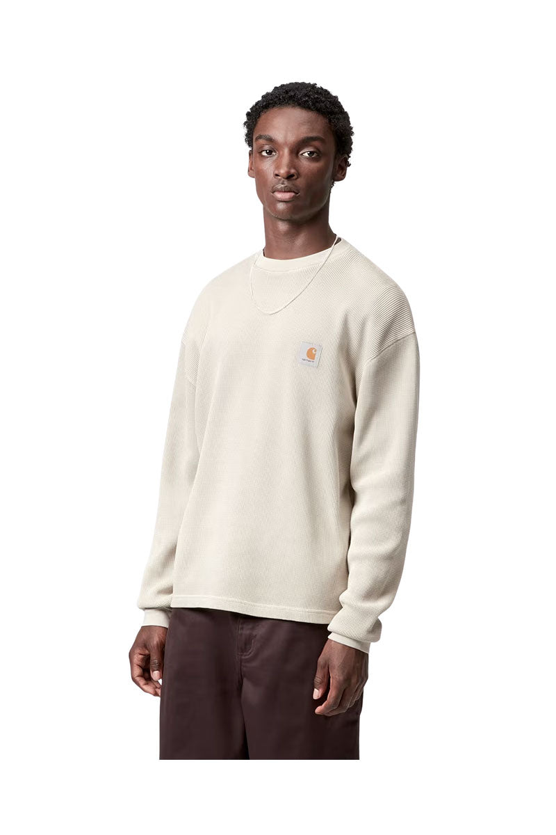 CARHARTT WIP L/S VISTA WAFFLE T-SHIRT Fleur de Sel