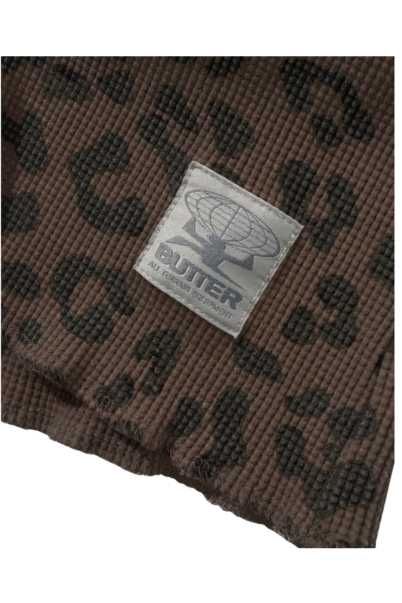 BUTTER WAFFLE L/S T-SHIRT Leopard