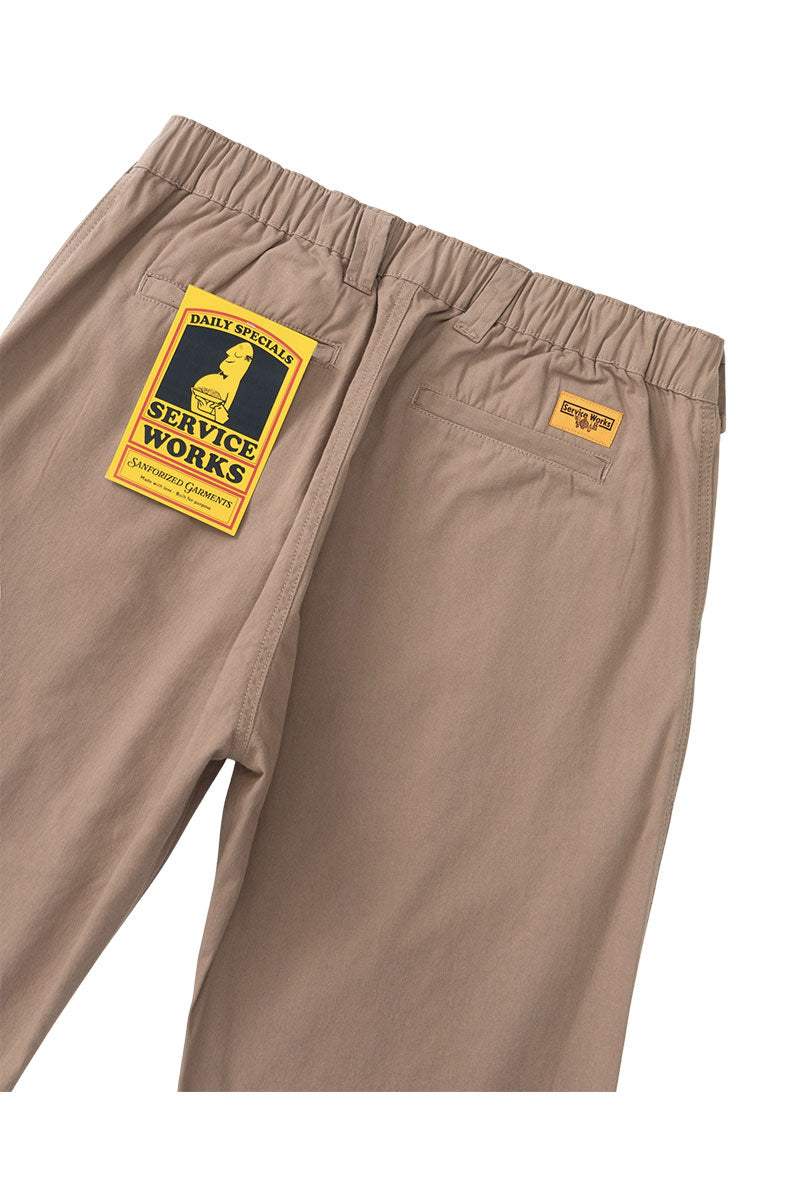 SERVICE WORKS TWILL WAITER PANTS Mushroom