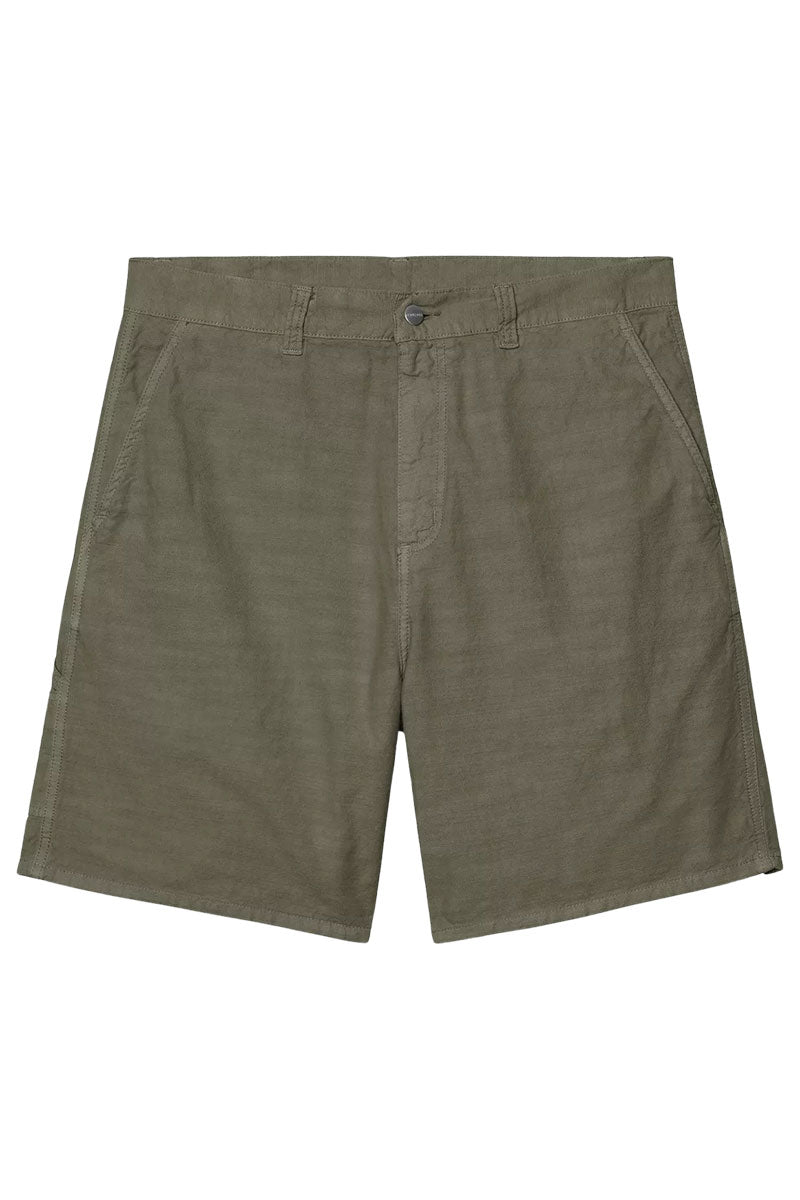 CARHARTT WIP WALTER SINGLE KNEE SHORT Dusty H Brown Garment Dyed