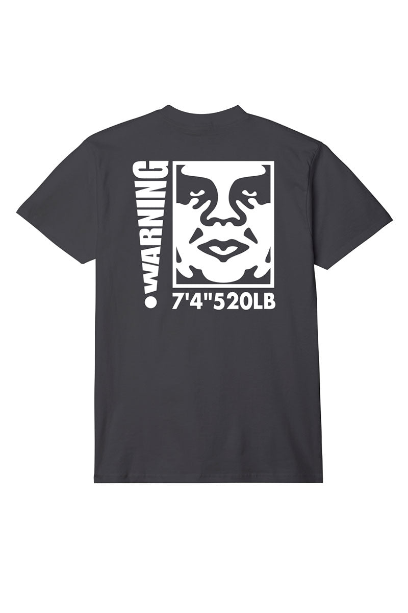 OBEY WARNING T-SHIRT Black