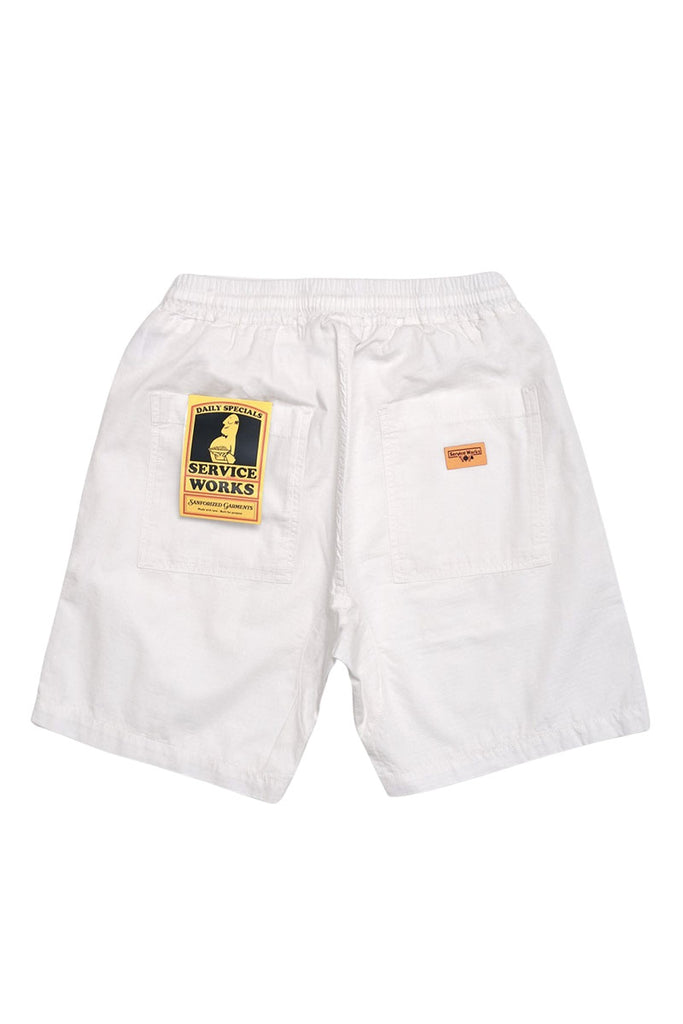 SERVICE WORKS RIPSTOP CHEF SHORTS Off White