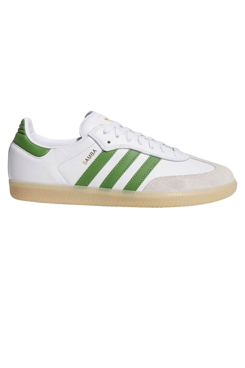 ADIDAS SKATEBOARDING SAMBA ADV White / Green / Grey / Gum