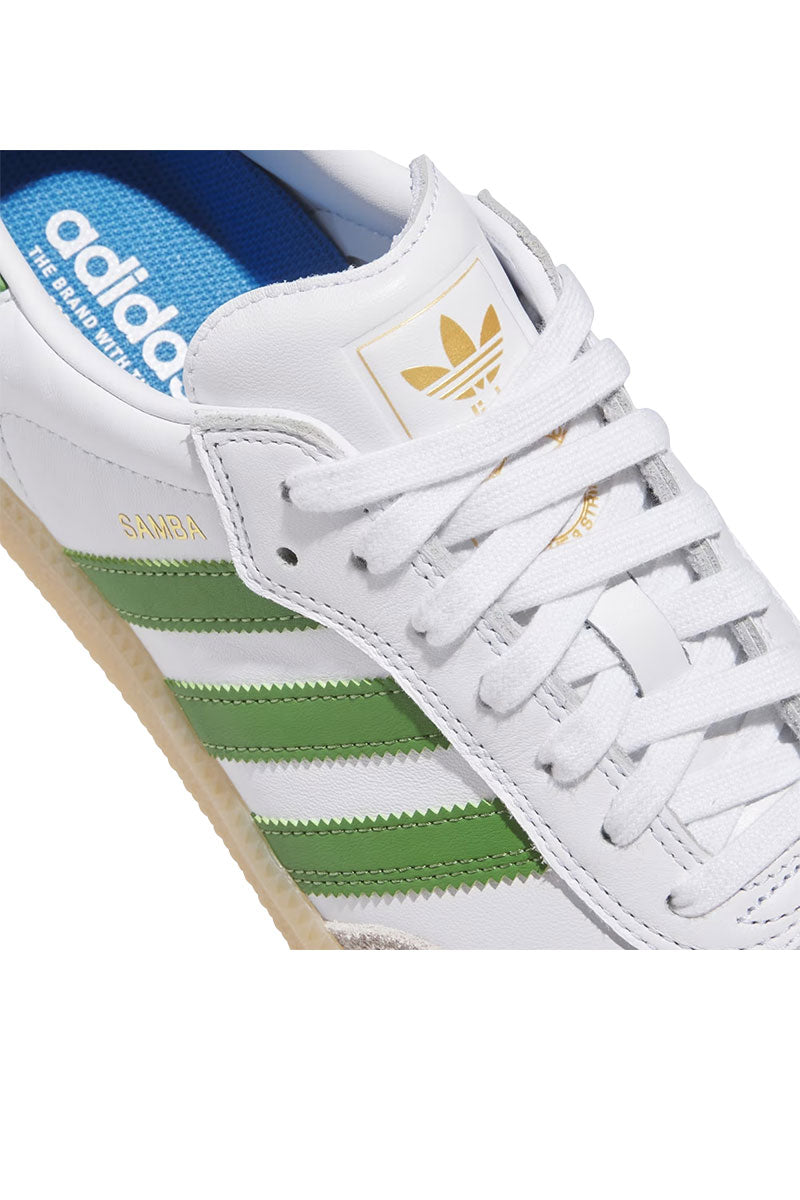 ADIDAS SKATEBOARDING SAMBA ADV White / Green / Grey / Gum