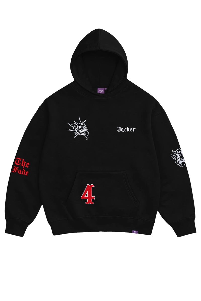 Sweat à capuche Jacker Wild Wheelers noir