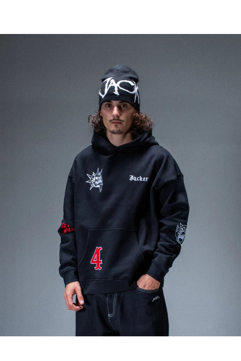 Sweat à capuche Jacker Wild Wheelers noir – vue 3