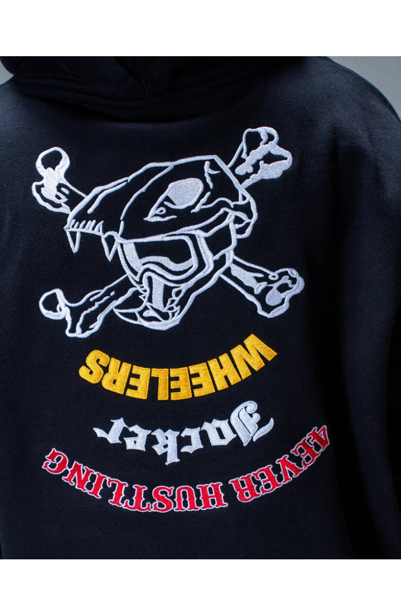 Sweat à capuche Jacker Wild Wheelers noir – vue 4