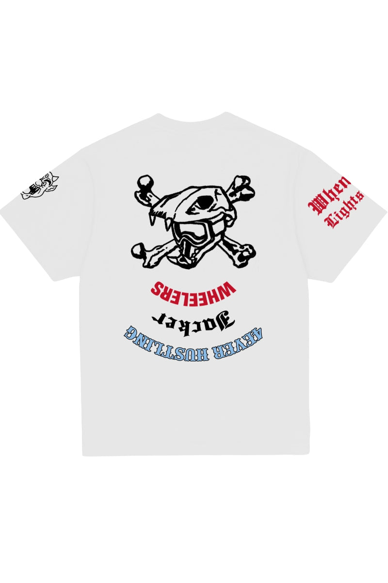 T-shirt Jacker Wild Wheelers blanc – vue 2