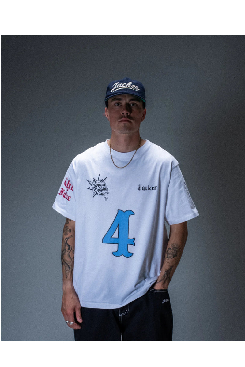 T-shirt Jacker Wild Wheelers blanc – vue 4