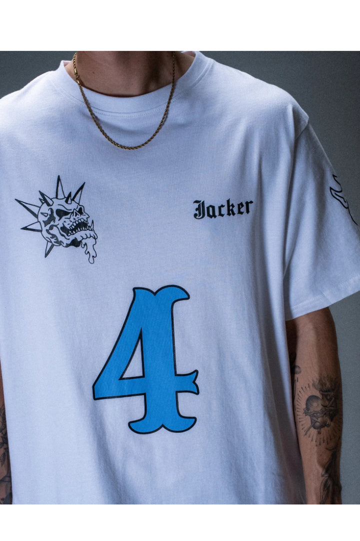 T-shirt Jacker Wild Wheelers blanc – vue 5