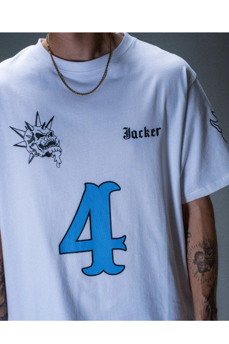 T-shirt Jacker Wild Wheelers blanc – vue 5