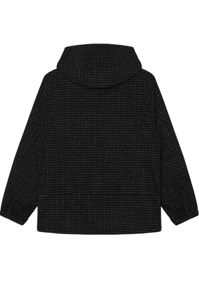 Veste Obey Obsidian Wooly à carreaux noirs – vue 2